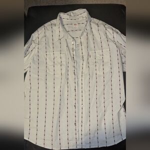 Men's Striped Button-Down Shirt